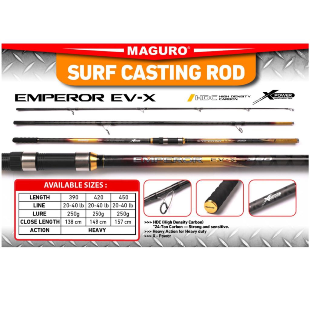Joran Pasiran Maguro EMPEROR EV X 390 | 420 | 450 | JORAN SURF CASTING
