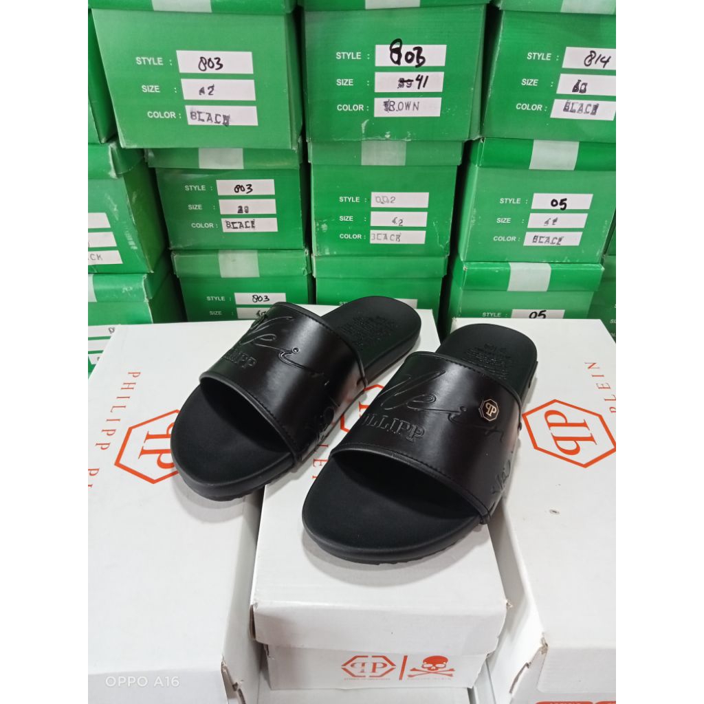 sandal slop pria sendal philipp plein premium