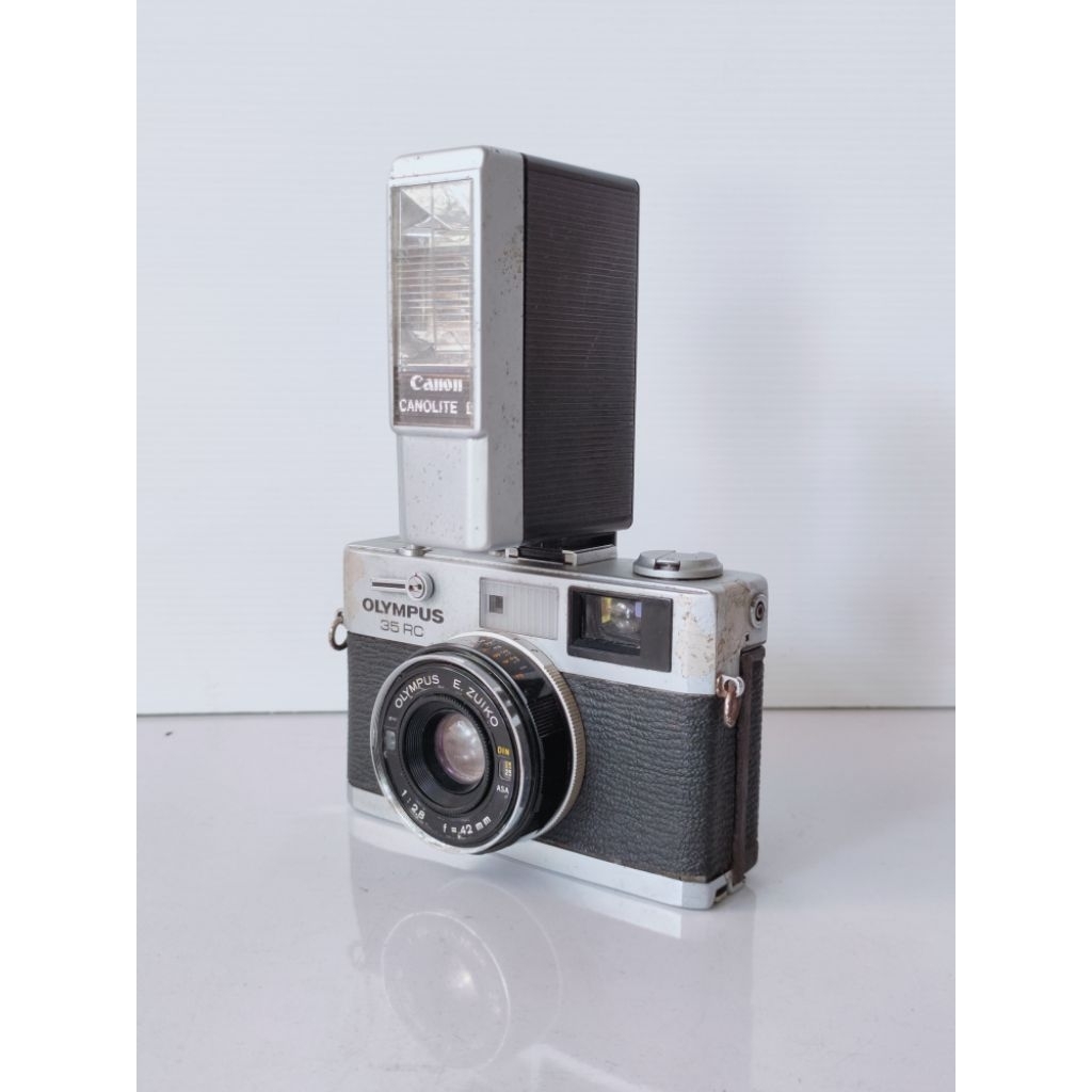 Flash camera canon vintage Canolite D made in japan lampu blitz kamera lawas kamera analog classic S