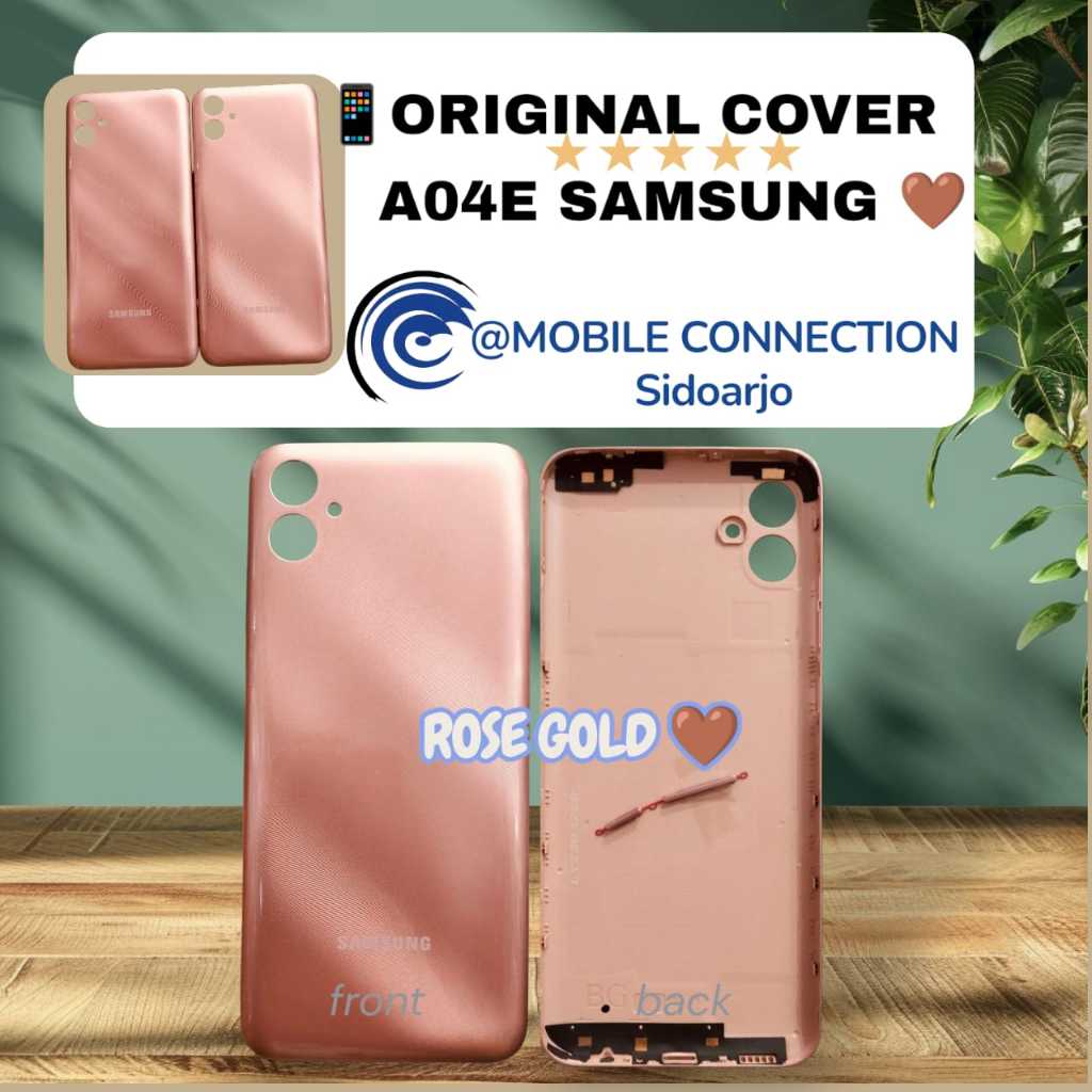 BACKDOOR SAMSUNG A04E A042F - ORIGINAL QUALITY-ROSE GOLD