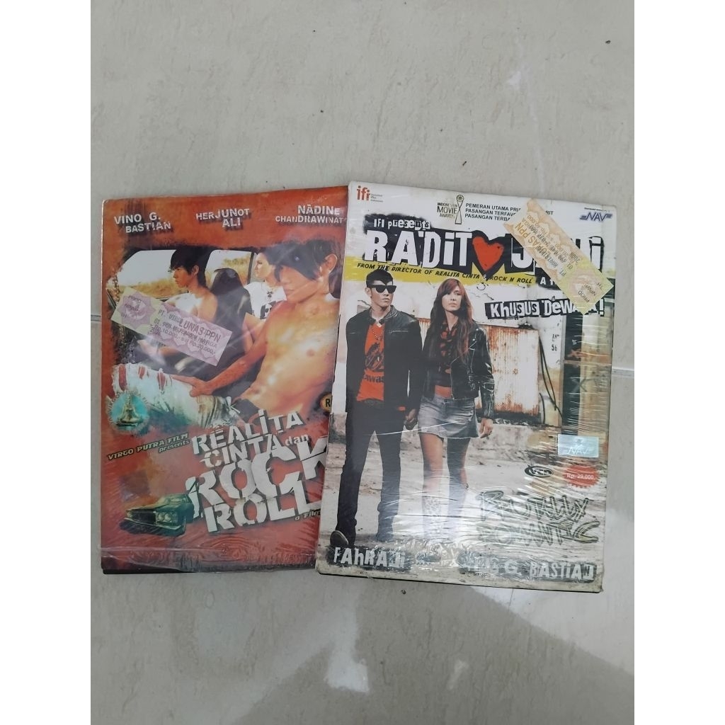 kaset dvd film indonesia realita cinta n rock n roll vino original