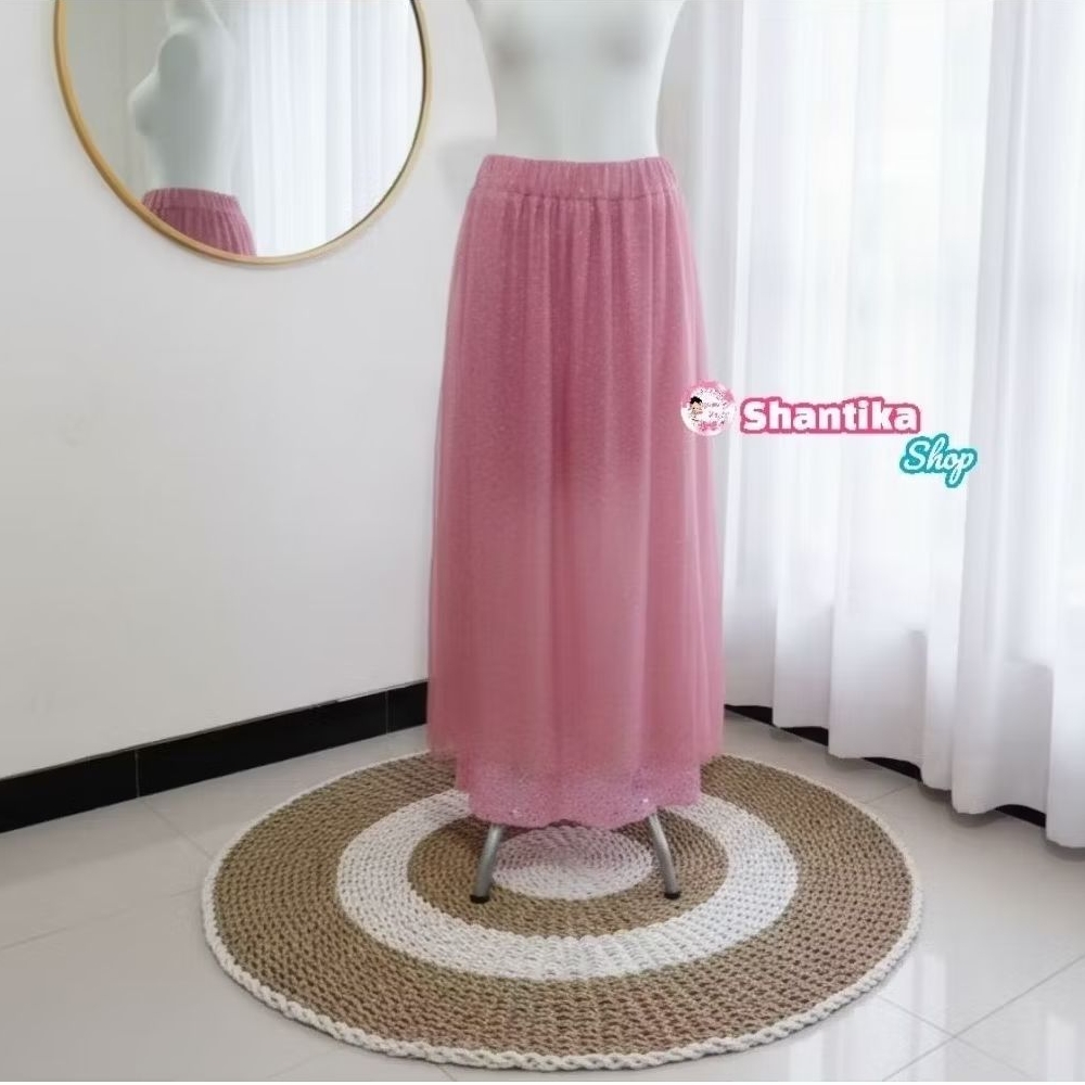 Preloved Rok Tutu Panjang Rok Tutu Sequin Wanita Dewasa