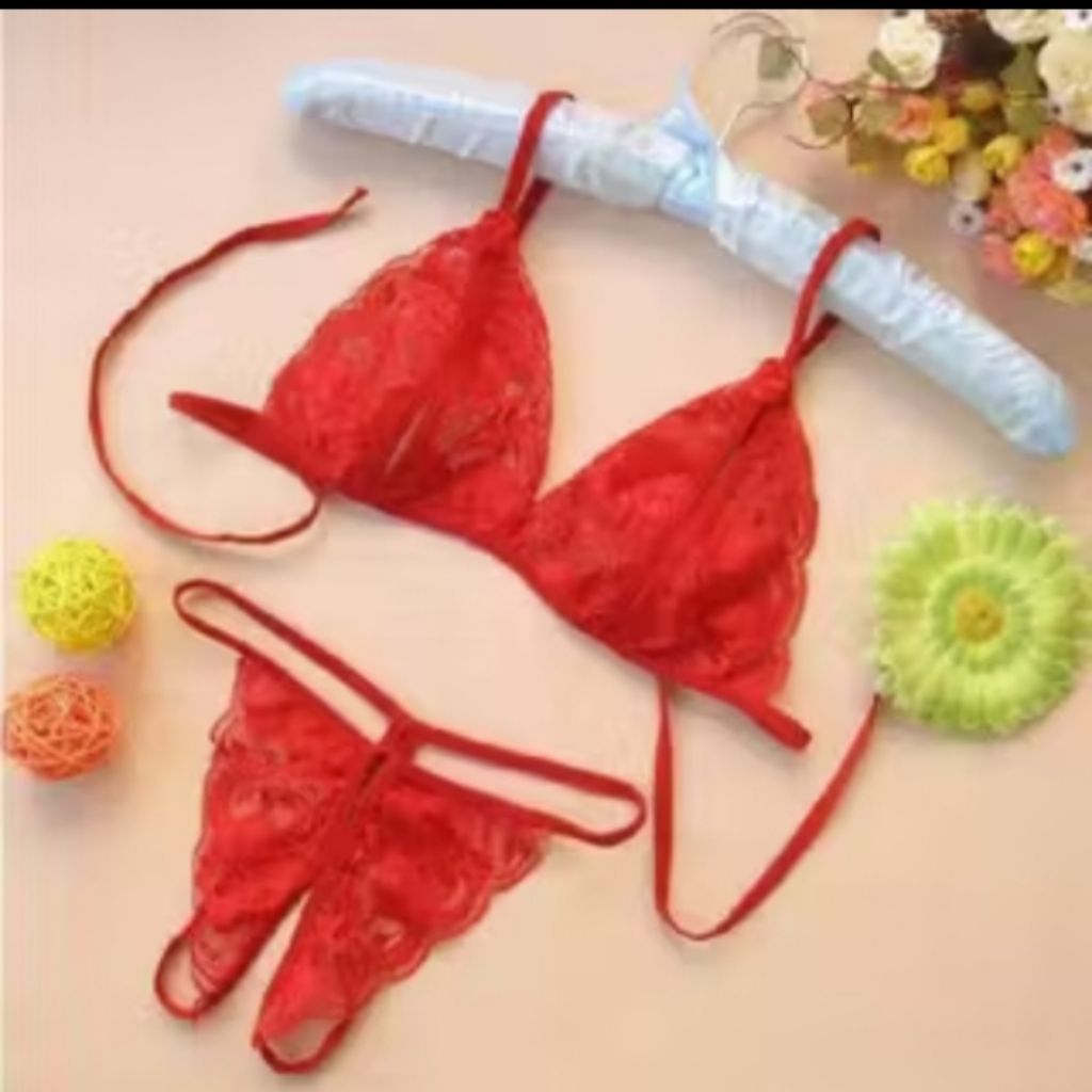 baju tidur seksi korea murah lingerie merah