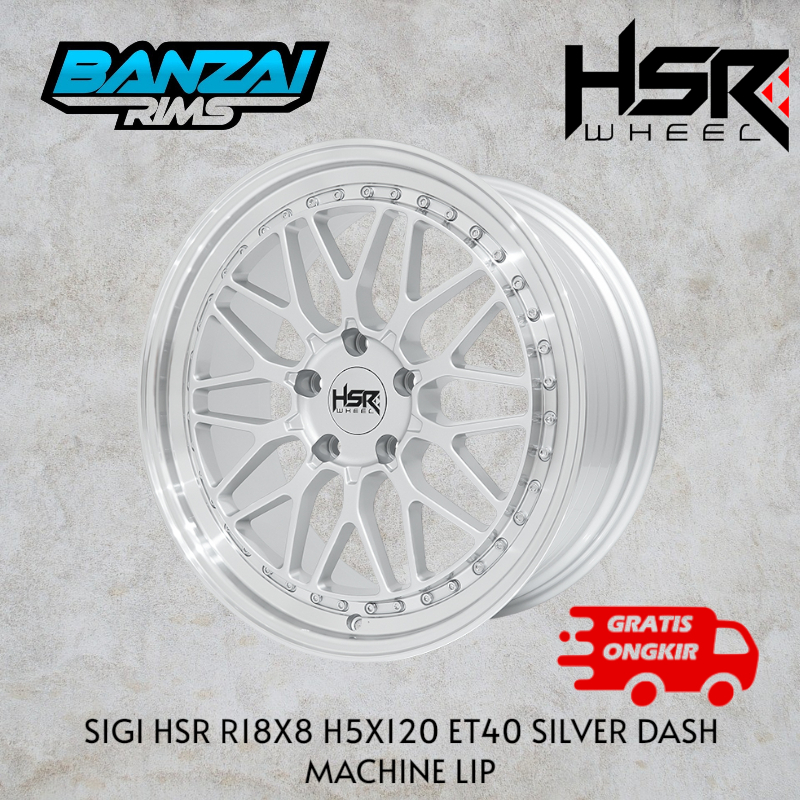 velg mobil hsr ring 17 untuk bmw range rover byd seal pcd 5x120 model BBS LM R17