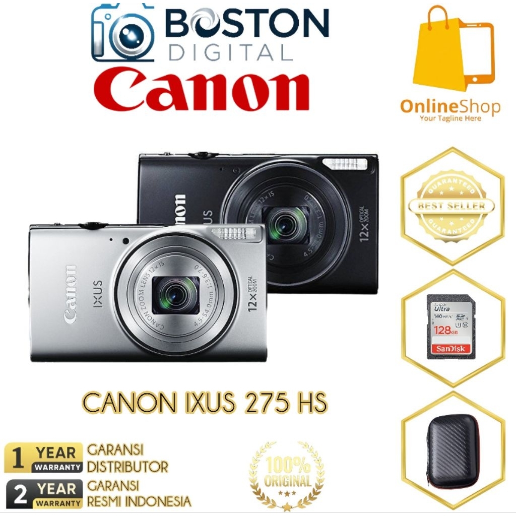 CAMERA CANON IXUS 275 HS WIFI / DIGITAL POCKET IXUS 275 HS WIFI
