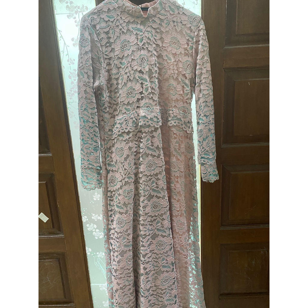 Dijual Baju Gamis bahan brukat PL (preloved)