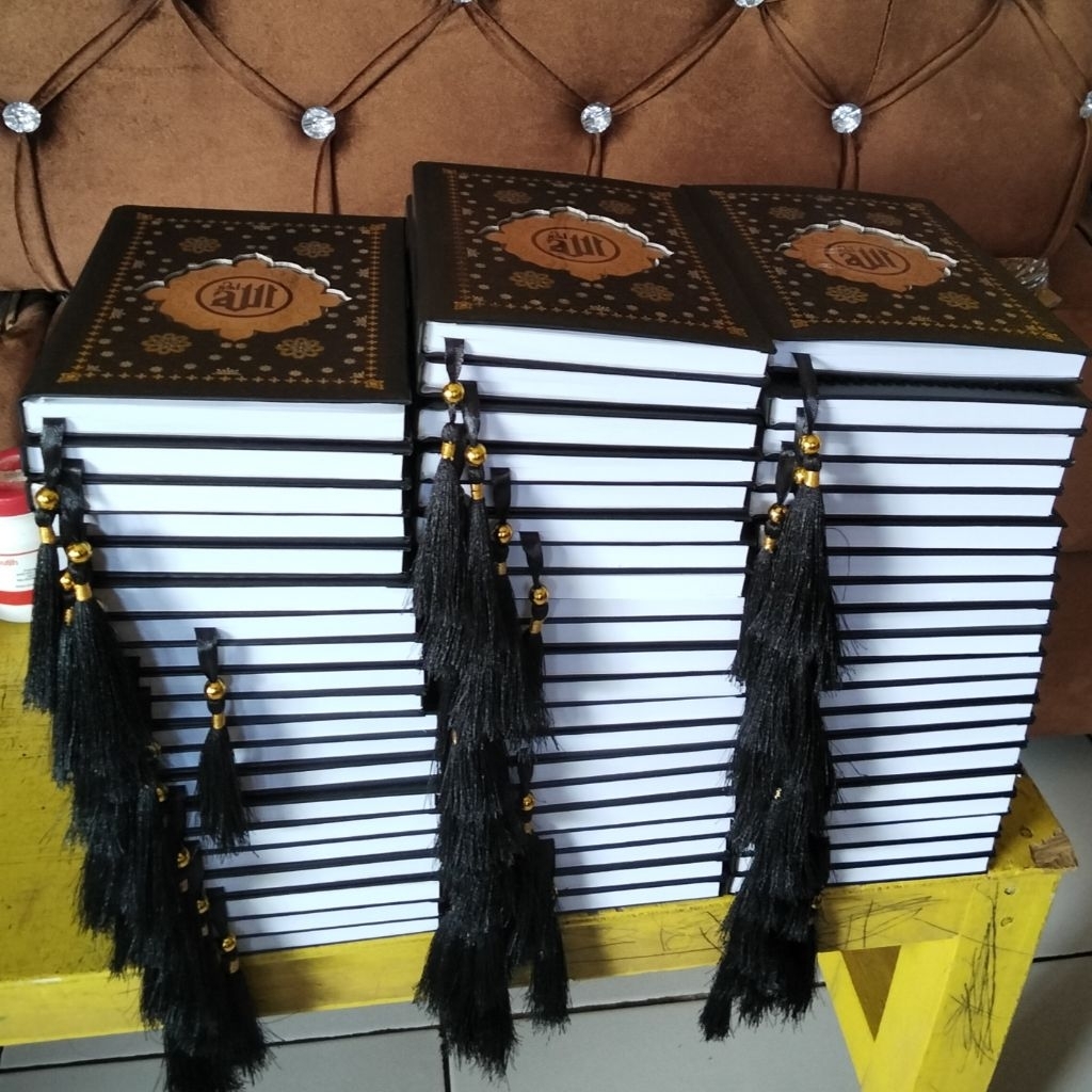 Yasin & Tahlil costum hard cover mozaik poly embos 208 hal