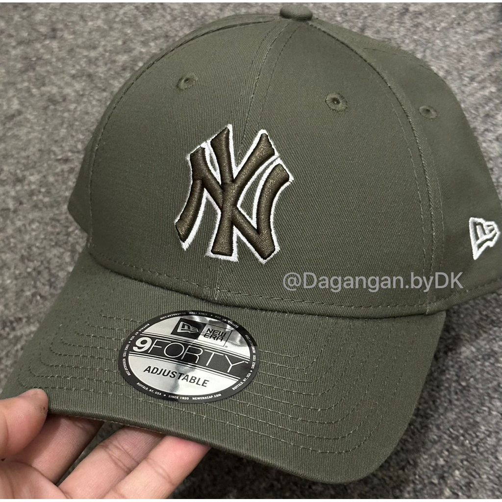 Topi New Era Cap Gradation Green Army & White Original 100% Dark Army