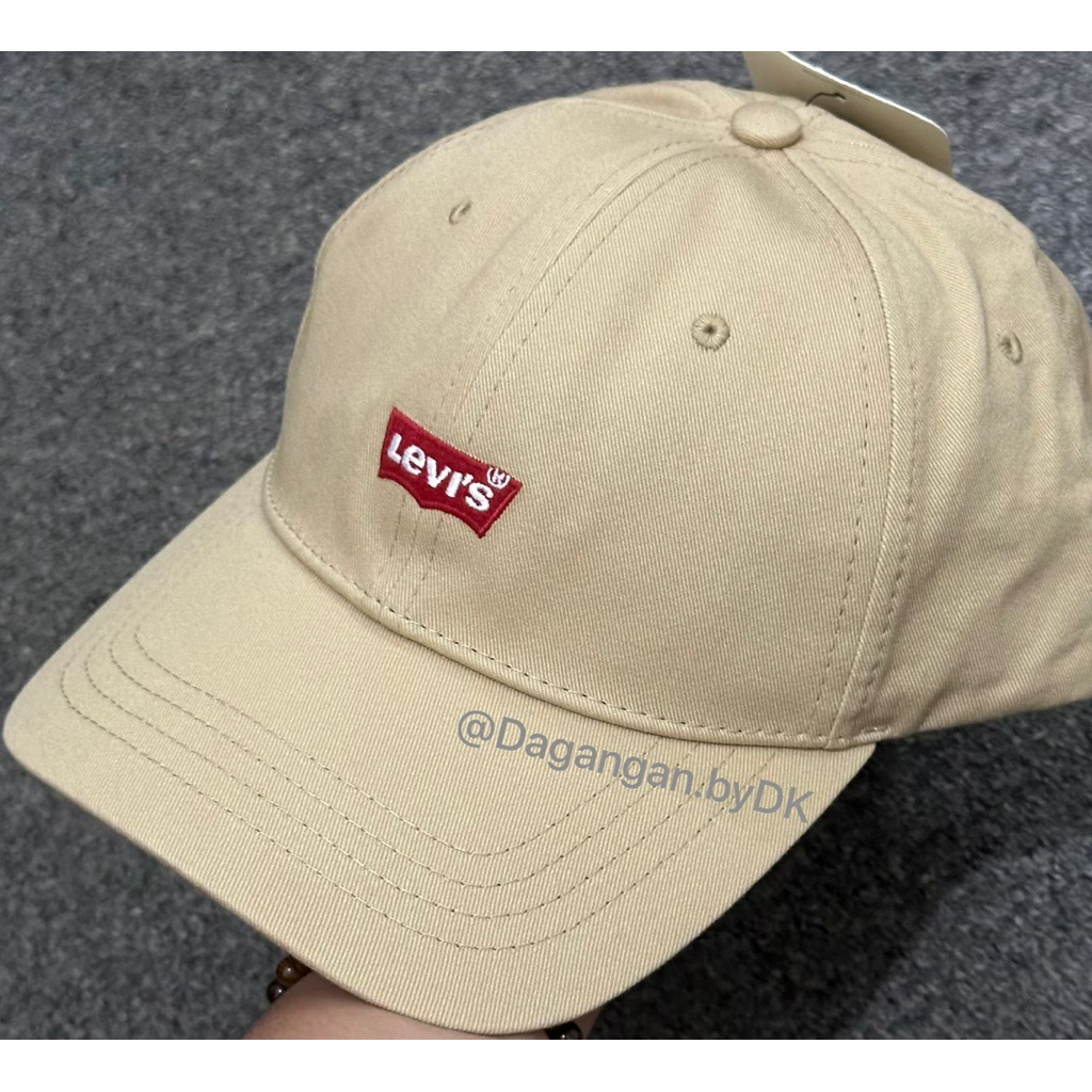 Topi Levis Cap Original 100% Cream Brown