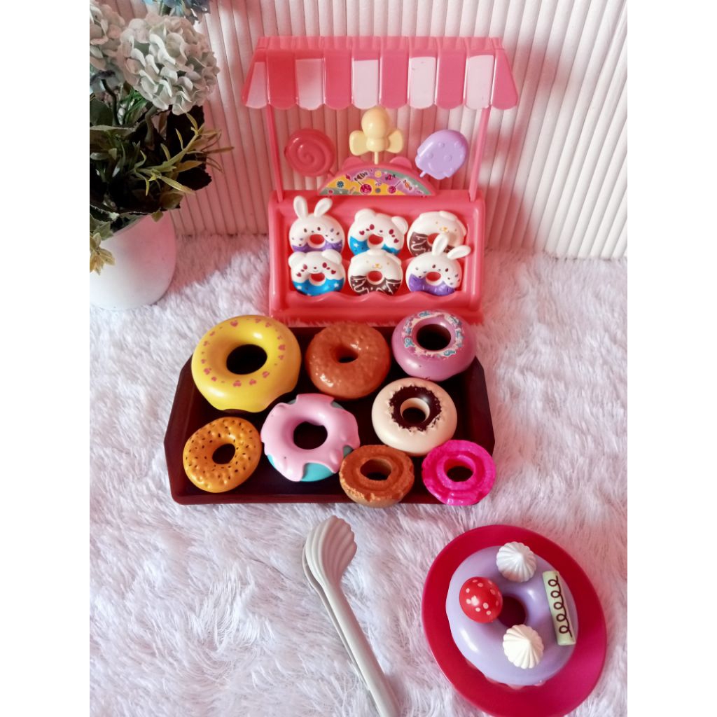 preloved mainan kue donat