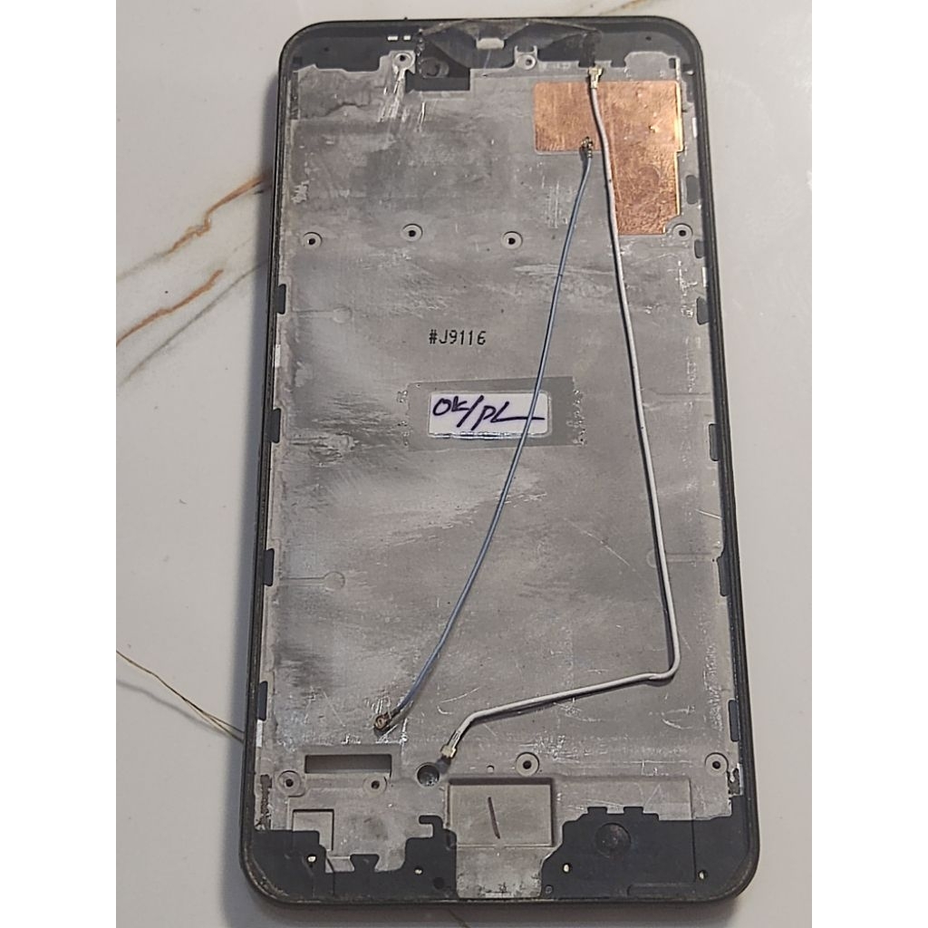 FRAME TATAKAN LCD SAMSUNG M10 PINGGIRAN UTUH BEKAS COPOTAN