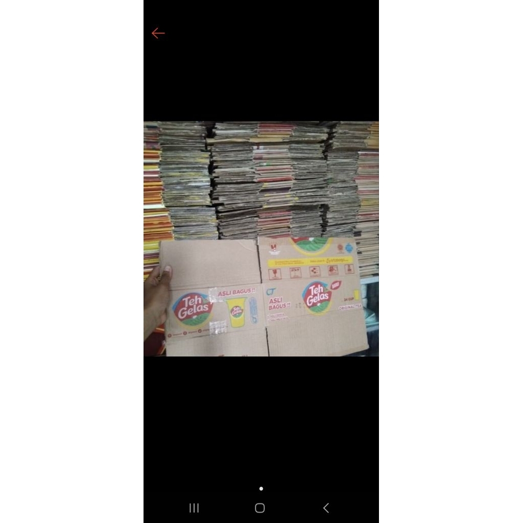 kardus minuman teh gelas [ale2,jasjus)