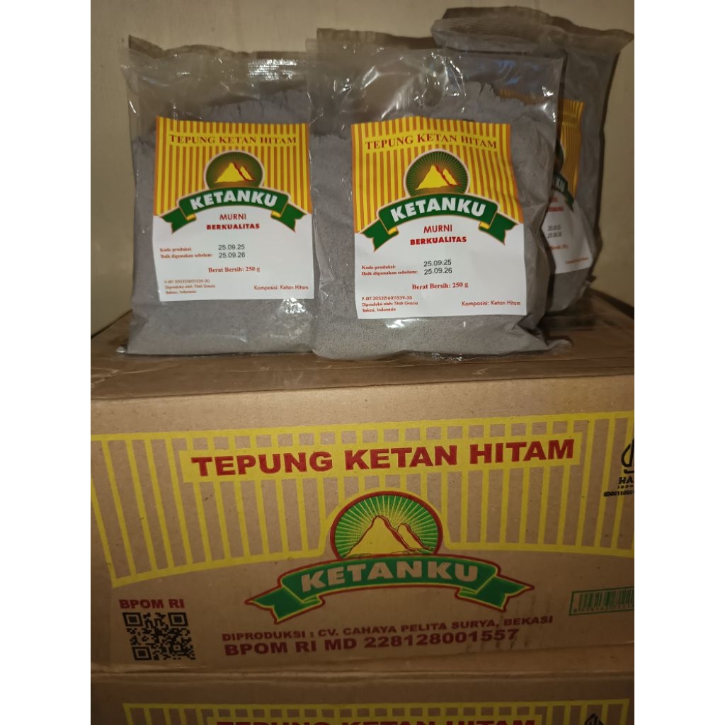 Tepung Ketan Hitam 1 Dus  Ketanku Isi 20 Pcs