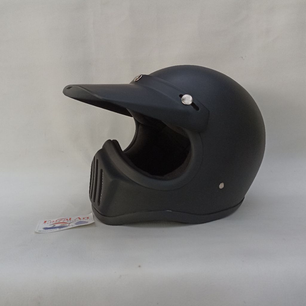 Helm Cakil Black Doft Vintage
