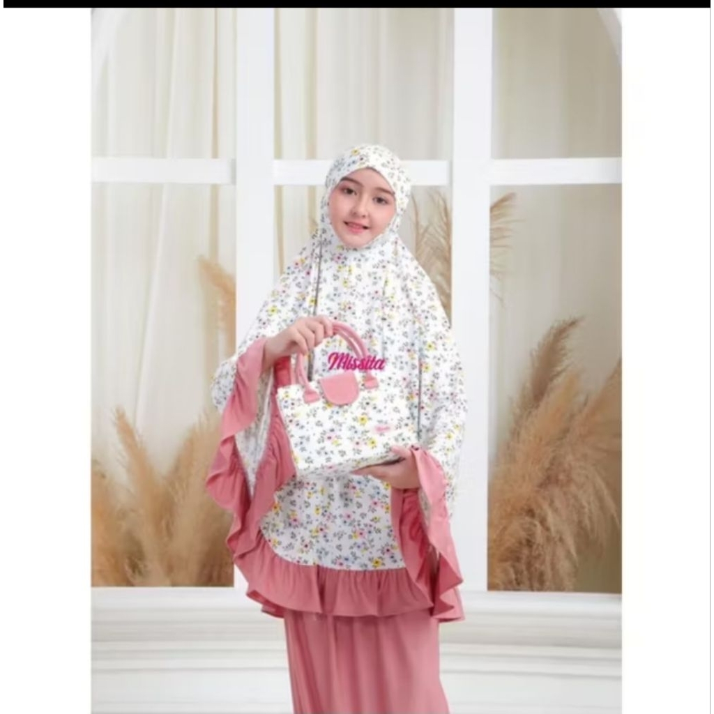 Mukena Anak Jersey Mukena Anak Dagu Mukena Anak Malay Mukena Anak Terbaru