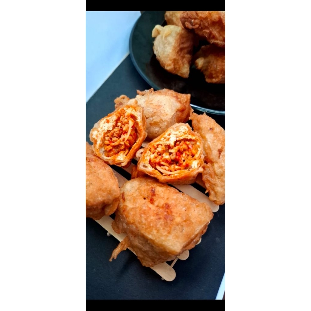 KeTahuAn | Tahu isi ayam suwir pedas & Tahu isi bakso pedas