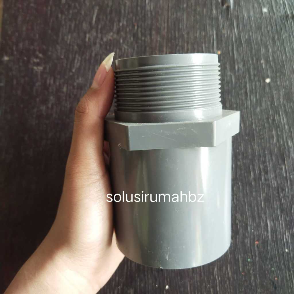 SDL 2 1/2" inch AW Rucika Sok Drat Luar 2,5 in PVC Sock Valve Socket 2.5 inch 2.5" 2,5" 2 1/2 in