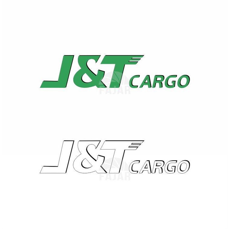 Stiker JNT Cargo Dan Akrilik Logo JNT Cargo