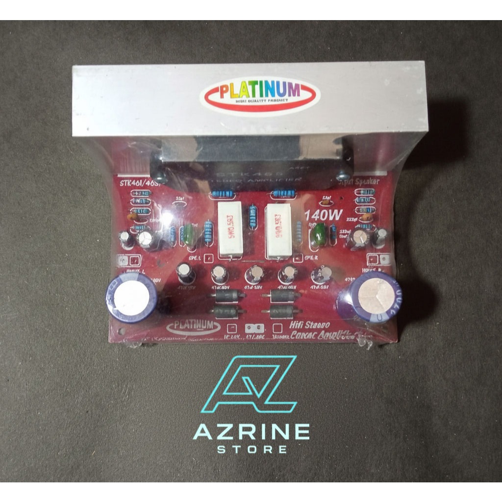 Power Amplifier Hifi Stereo 140W SANYO STK463-465 by PLATINUM