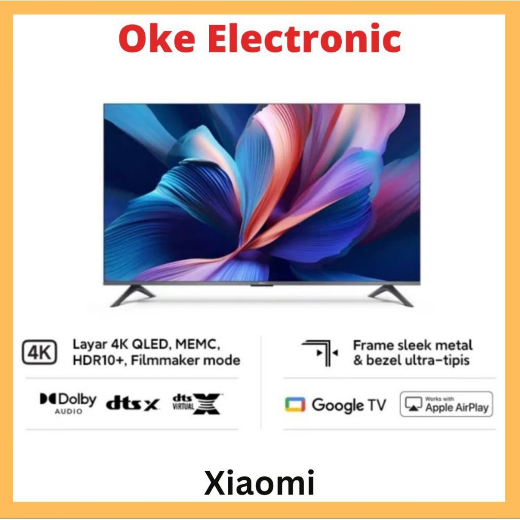 LED QLED XIAOMI 43" UHD 4K GOOGLE TV