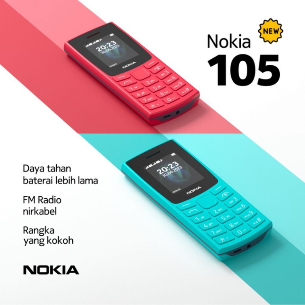 Nokia 105 Original – HP Jadul Tahan Banting & Baterai Awet