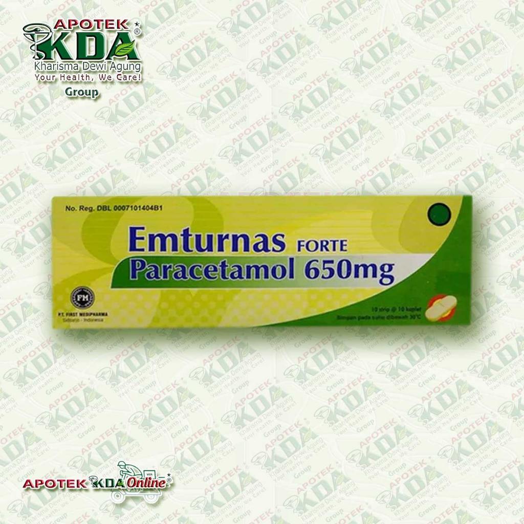 EMTURNAS FORTE 1 STRIP 10 KAPLET | OBAT DEMAM