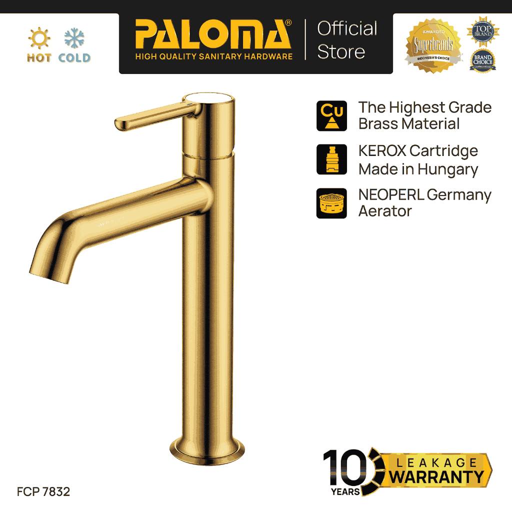PALOMA FCP 7832 Keran Stop Cabang Keran Toilet Keran WC Keran Jet Shower Wall Tembok Keran Water Air