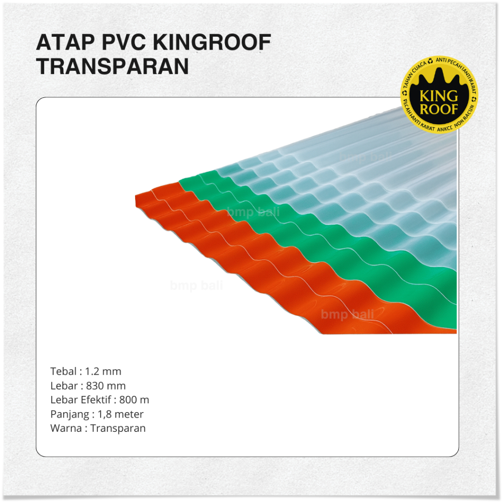 ATAP BENING / TRANSPARAN ATAP KINGROOF