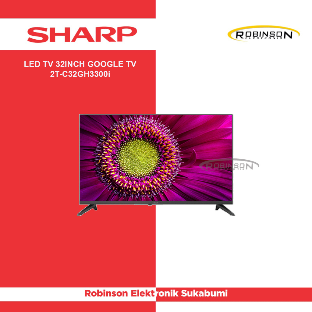 Sharp 2T-C32GH3300i LED Google TV 32 Inch / TV Sharp 32 Inch Smart Android TV