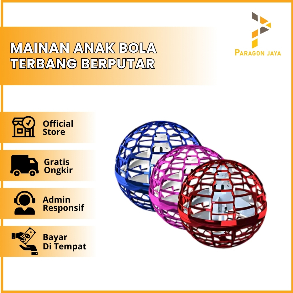 Mainan Anak Bola Ajaib Terbang / Mainan Anak Bola Terbang Berputar Flying Spinner