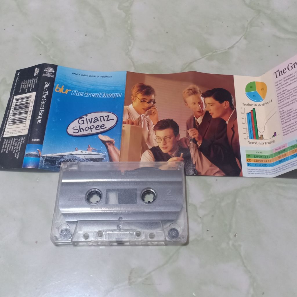 kaset pita BLUR - The great escape