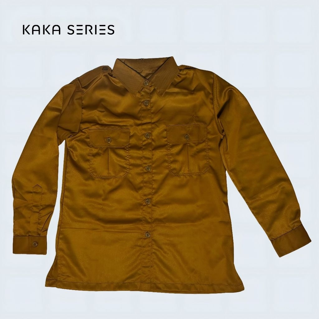 Baju Pns Wanita Khaki Tua Kemeja Set Celana Dan Rok Seragam Dinas Keki Tua Tbk