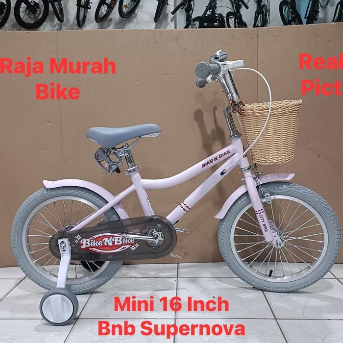 Sepeda Anak Perempuan Mini 16 Inch Bnb Supernova Sepeda Anak City Bike 16 Inch Bnb Supernova