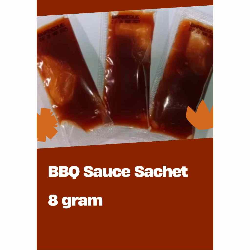 Hermanns Saus BBQ 8g Isi 40 Sachet - Rasa BBQ lezat untuk burger, snack box, catering