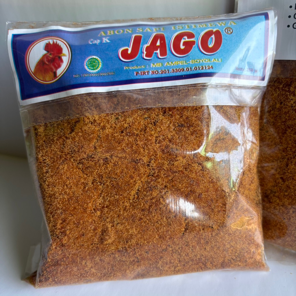 ABON SAPI ISTIMEWA CAP K JAGO 100 gram | 250 gram | Asli Boyolali | Abon Sapi Halal 100% Daging Sapi