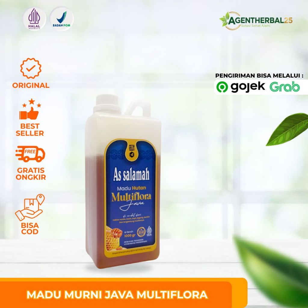 Madu Murni As Salamah 1 Kg Antioksidan BPOM