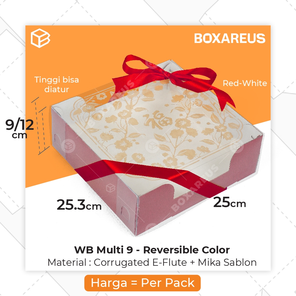 Box Mika Kue Imlek CNY Hampers Bolu Lapis Legit Puding | WB Multi 9 CNY
