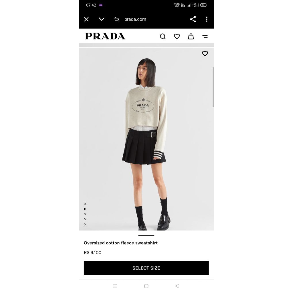 sweatshirt prada milano