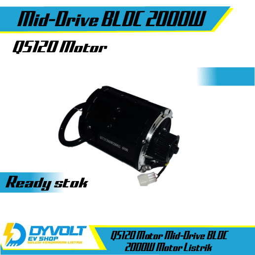 QS120 Motor Mid-Drive BLDC 2000W Motor Listrik || Petrikbike
