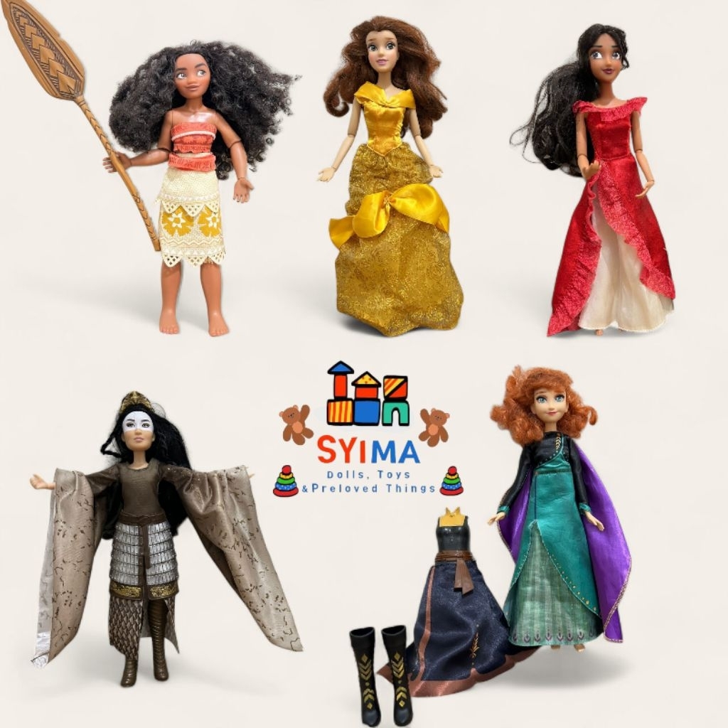 Disney Doll Barbie Ori Disney Store London | Barbie | Moana | Mulan | Anna |Ori Disney | Mainan Barb