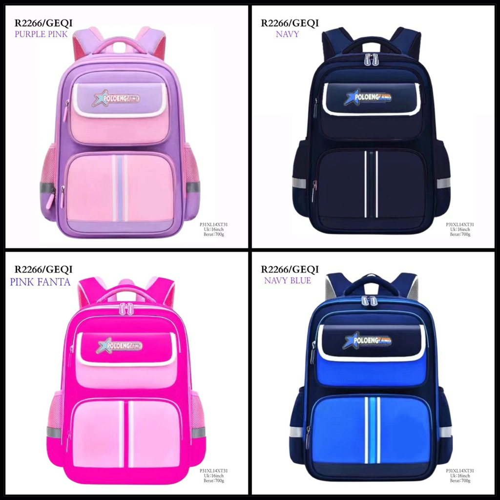 TAS RANSEL BACKPACK ORIGINAL BRAND POLO ENGLAND SEKOLAH SD SMP SMA UNISEX COWOK CEWEK R2266#
