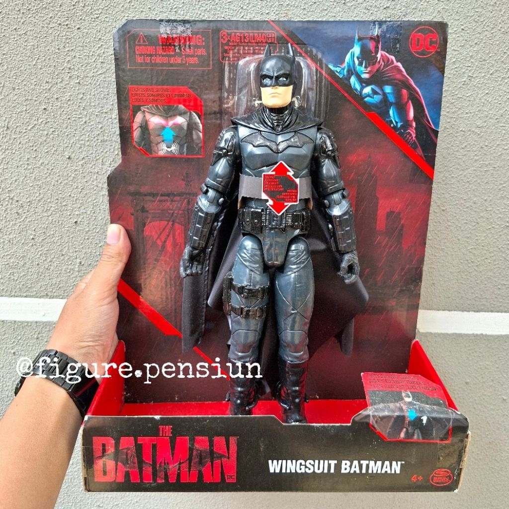 DC THE BATMAN MOVIE 2022 WINGSUIT BATMAN 12" SPIN MASTER ACTION FIGURE