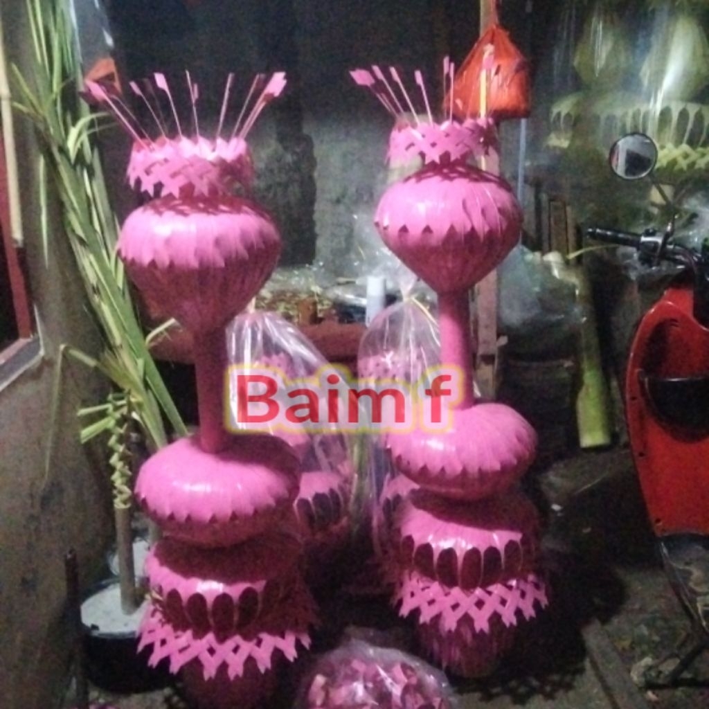 janur asli/janur pink/janur dekorasi/tinggi janur 1.5m