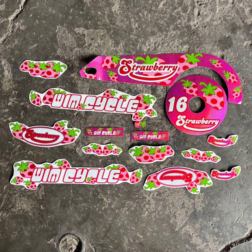 Sticker decal full body karakter sepeda anak 18 16 12 inch wimcycle