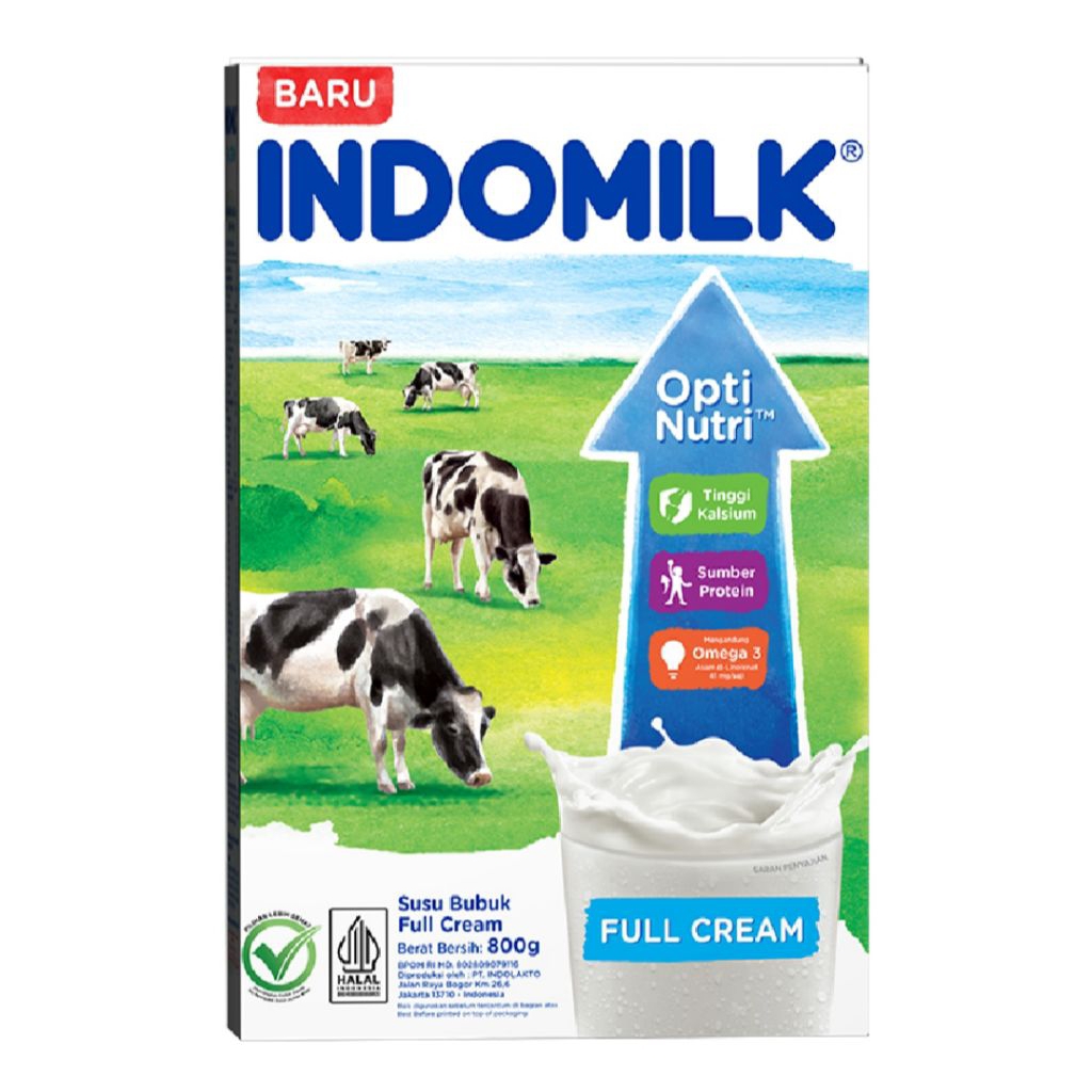 Indomilk Opti Nutri Susu Bubuk Full Cream 800g