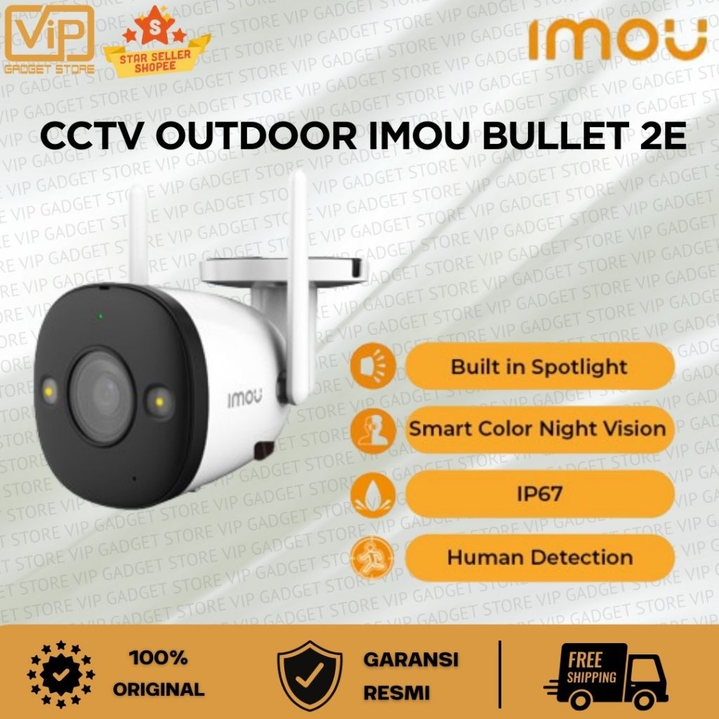 CCTV Outdoor Smart Security Camera IMOU Bullet 2E