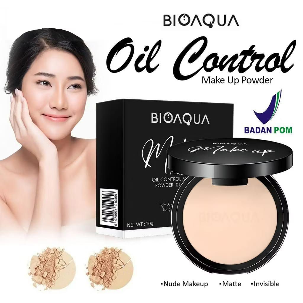 bioaqua bedak padat oil control original