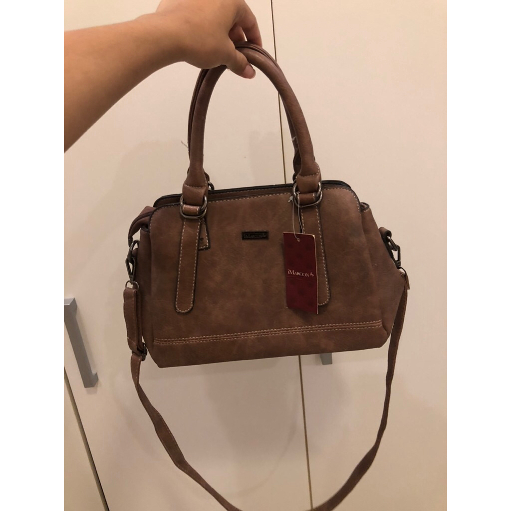 Tas selempang palomino dan imaroon