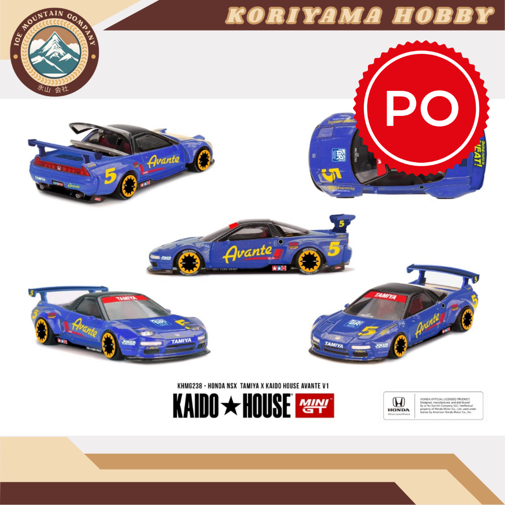 Mini GT Kaido 238 KaidoHouse x Mini GT Honda NSX  TAMIYA x KAIDO HOUSE "AVANTE" V1 MiniGT