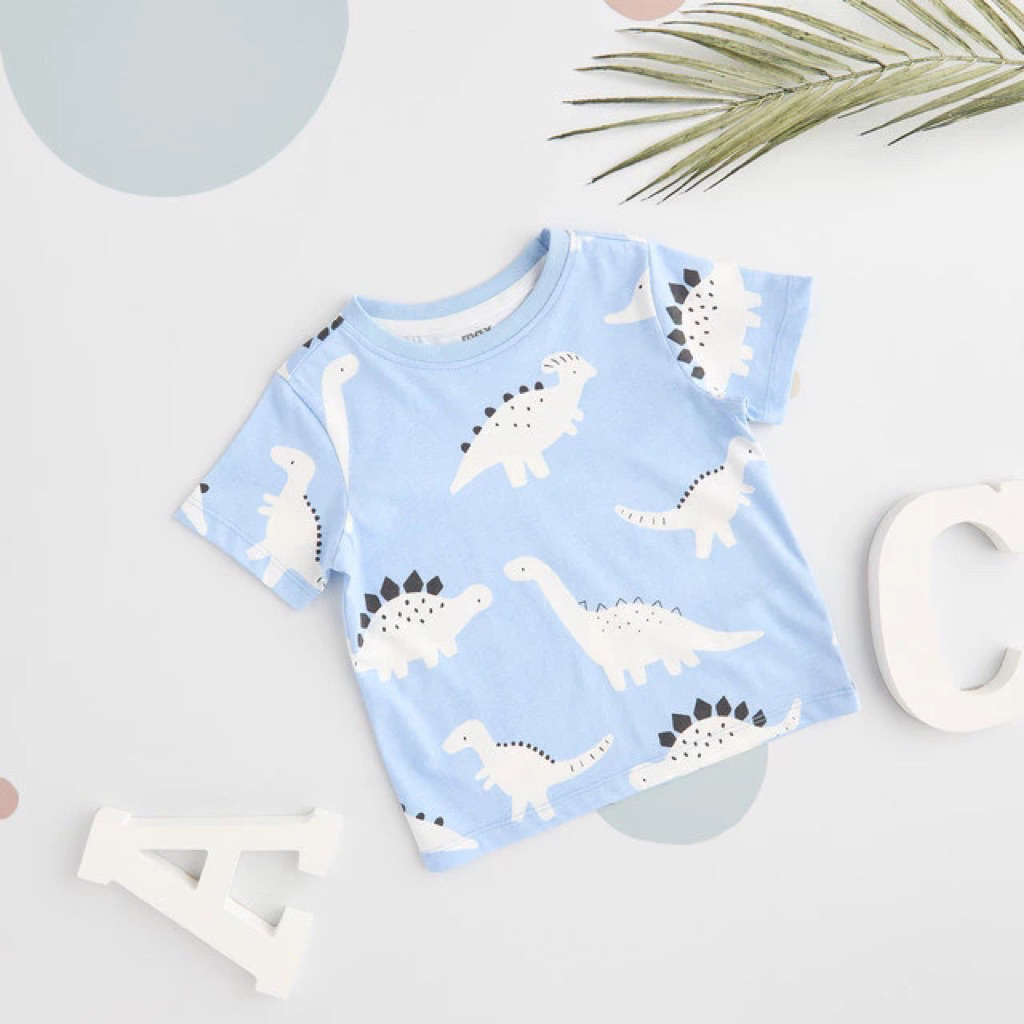 (Pl) Max Fashions Baju Atasan Bayi Laki-laki All-Over Dinosaur Printed (6-9 m)